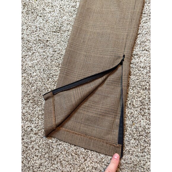 NEW Rag & Bone Rebecca Glen Plaid Houndstooth Wool-Blend Trousers Pant Ankle Zip - Picture 6 of 12